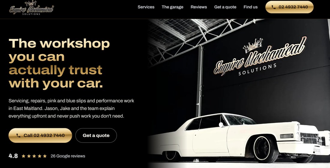 Empire Mechanical Solutions website
